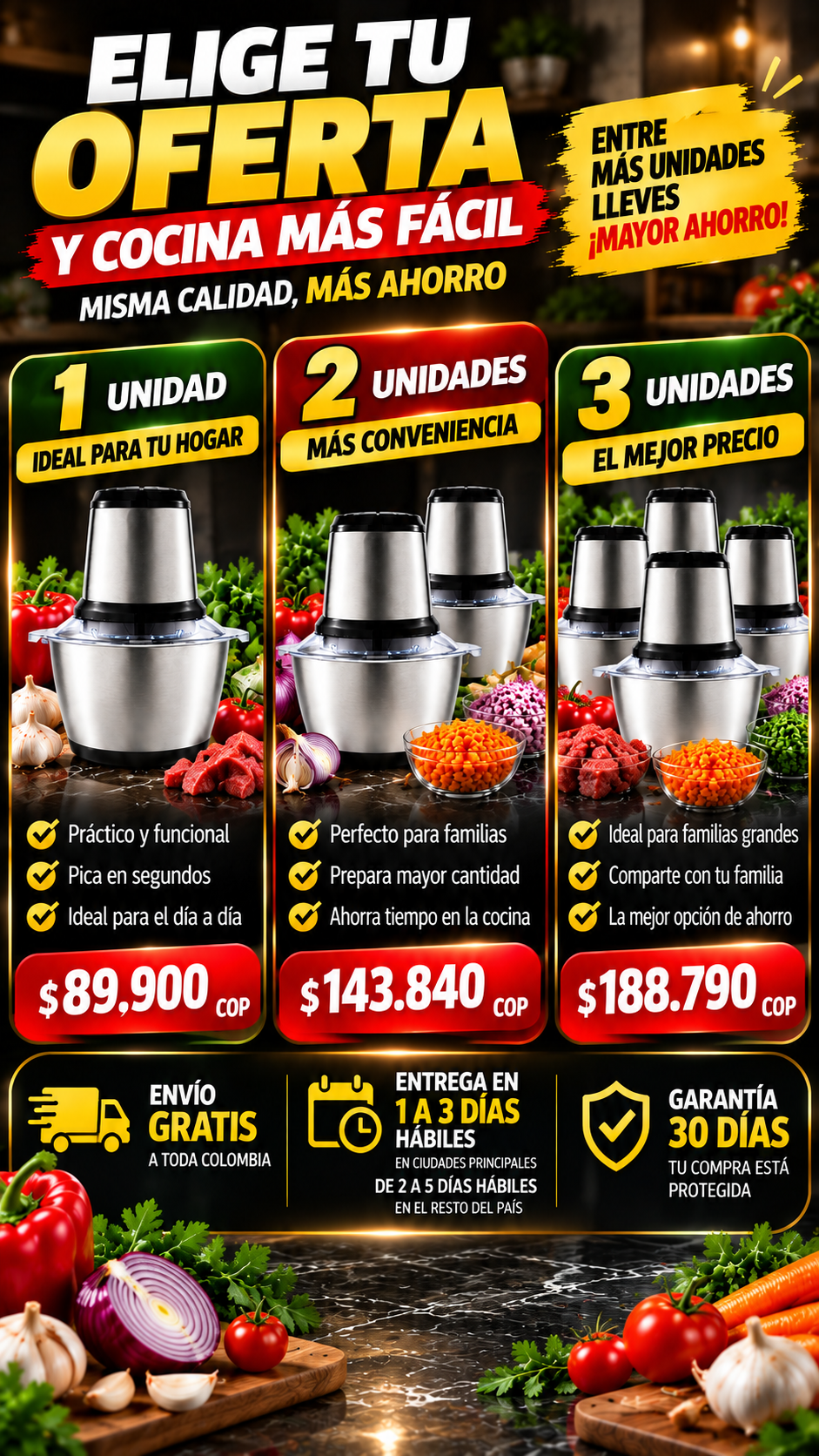 CHOPMAX™ PRO | Procesador Eléctrico Multifuncional